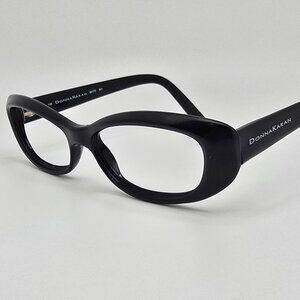 *SOLD*Donna Karan 9817S 001 Gloss Black Cat Eye Sunglasses Frame Italy 52-16-140